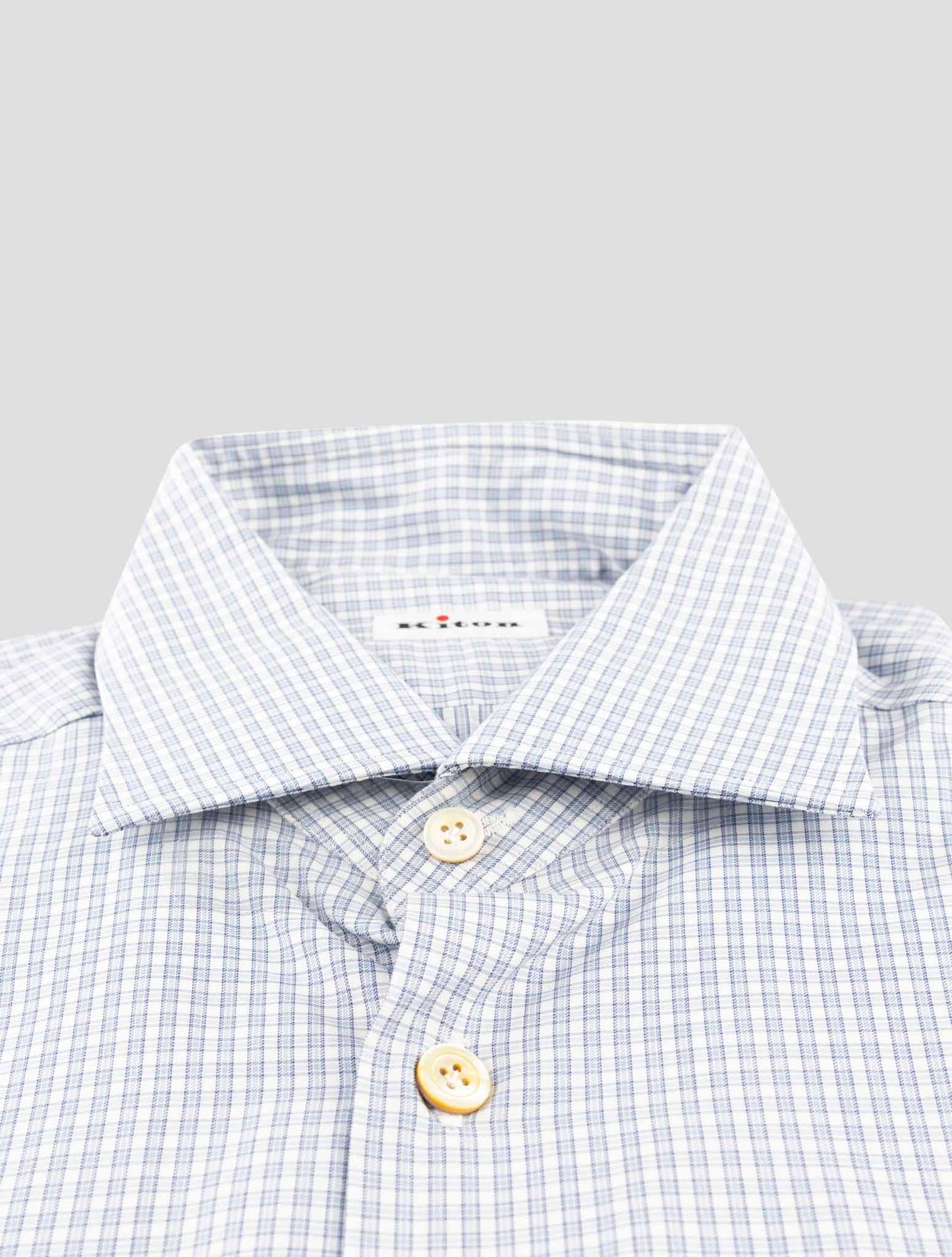 Kiton Light Blue Cotton Shirt