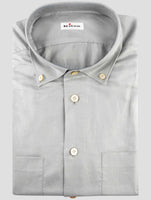 Kiton Gray Cotton Linen Shirt