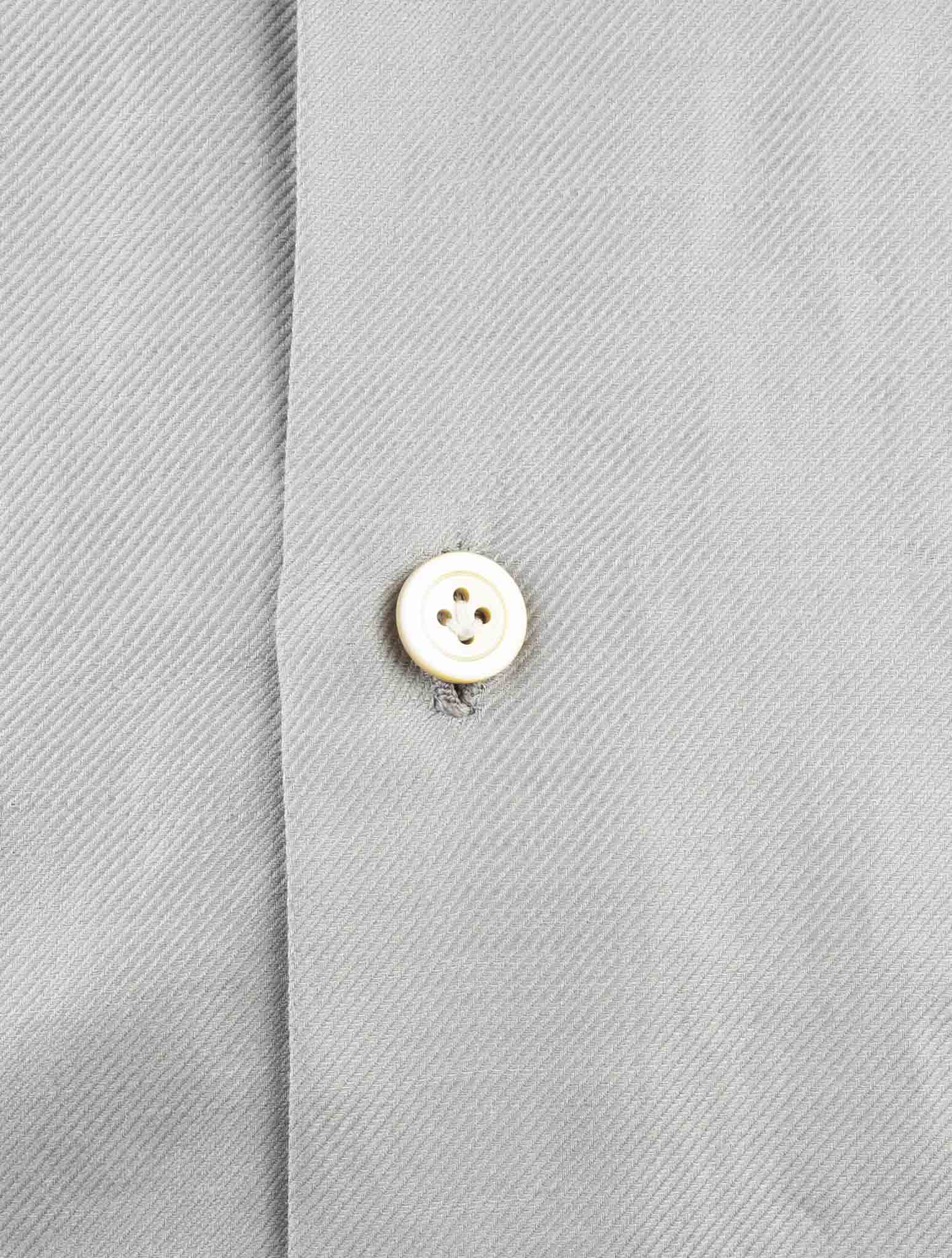 Kiton Gray Cotton Linen Shirt