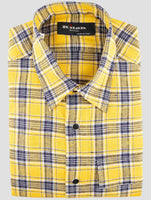 Kiton Yellow Linen Ea Pl Shirt