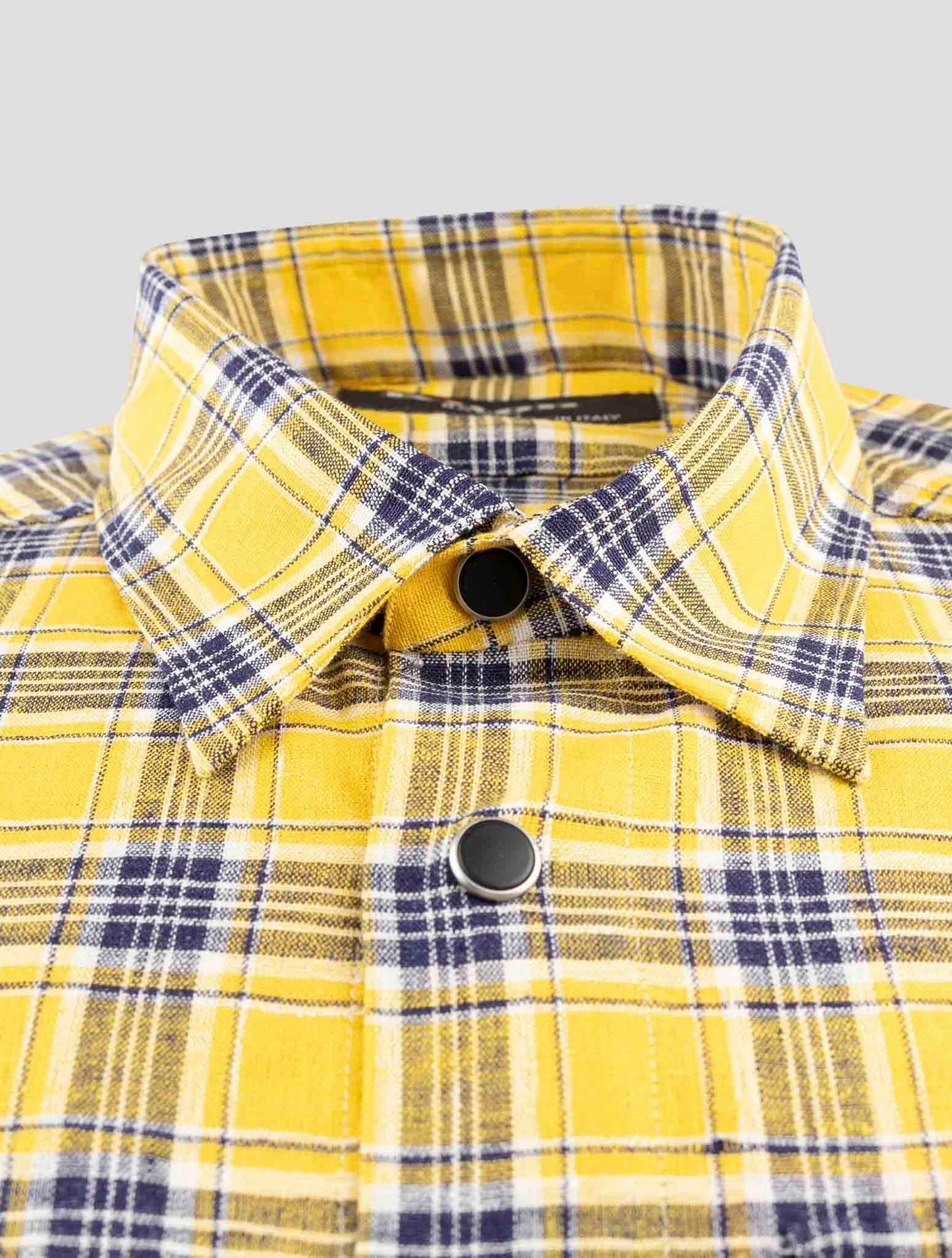 Kiton Yellow Linen Ea Pl Shirt