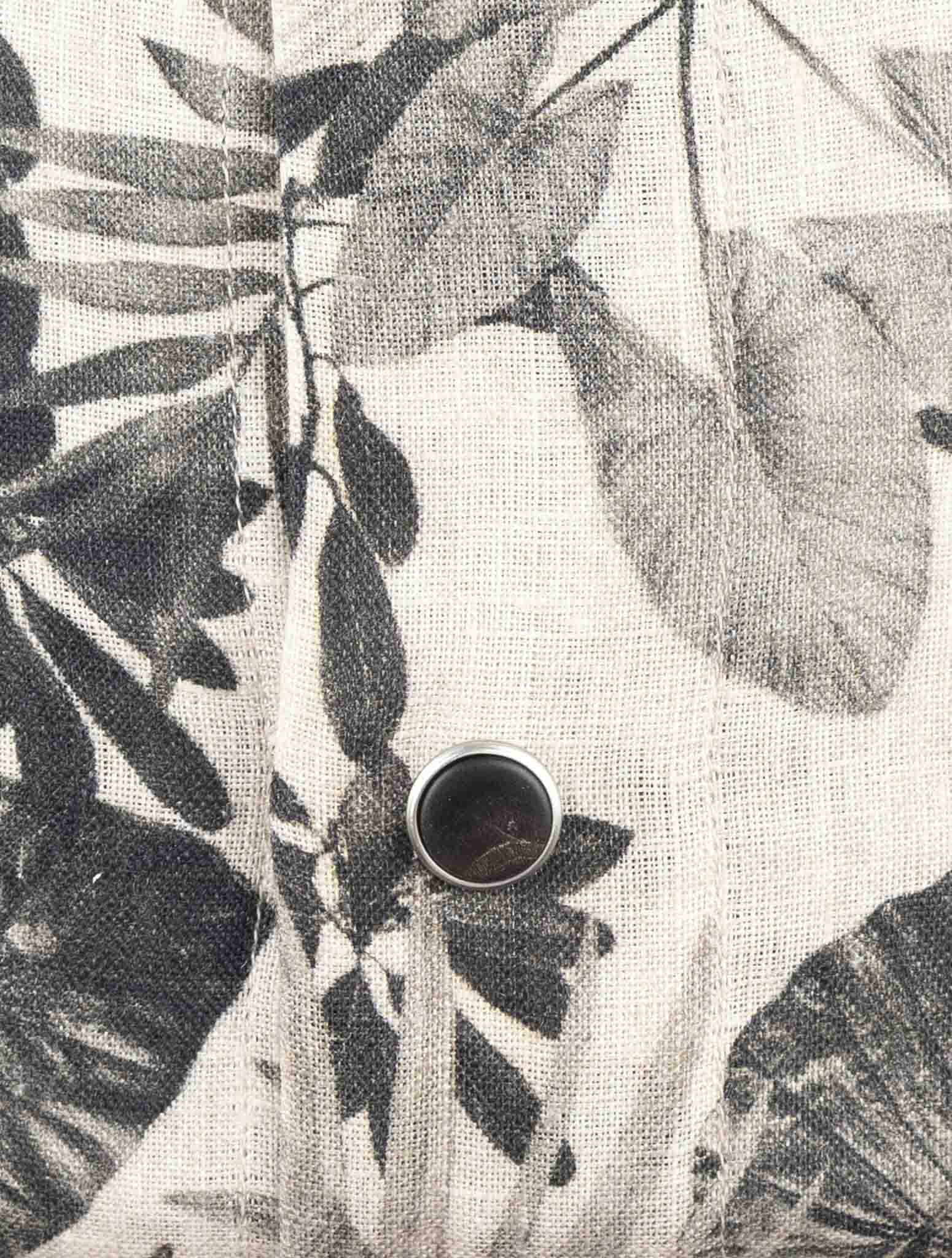 Kiton Gray Linen Shirt