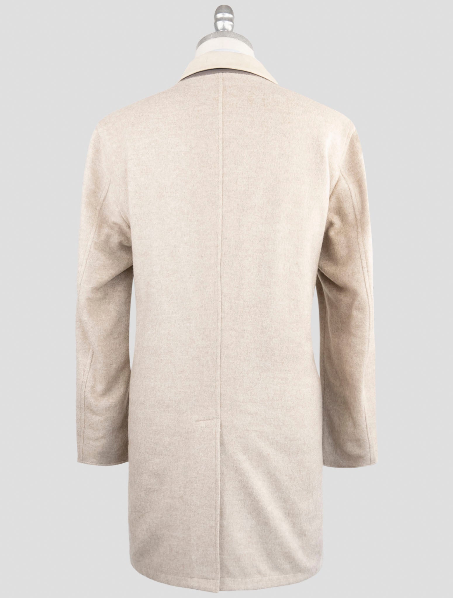 Kiton Beige Pl Cashmere Reverse Overcoat