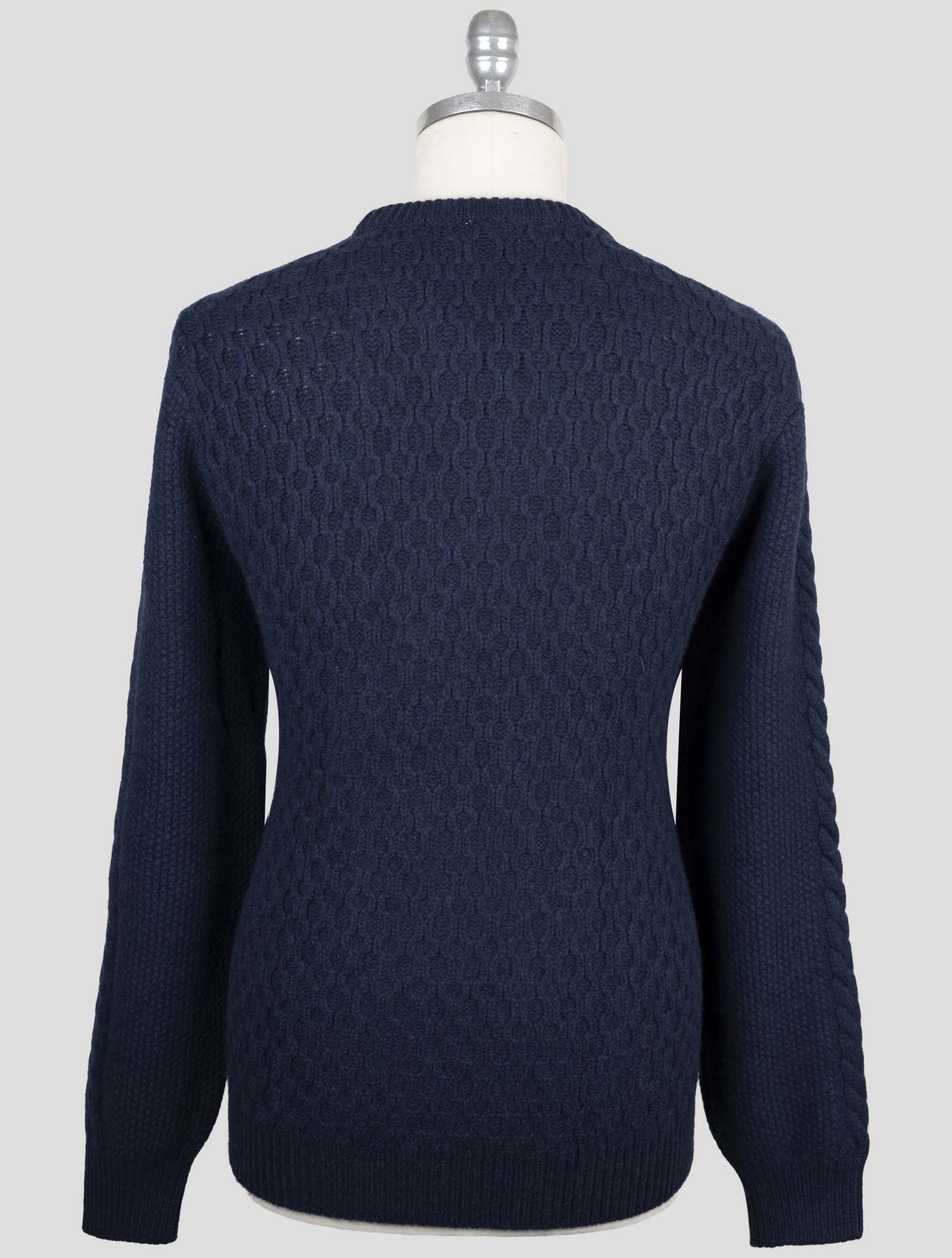 Kiton Blue Cashmere Sweater Crewneck