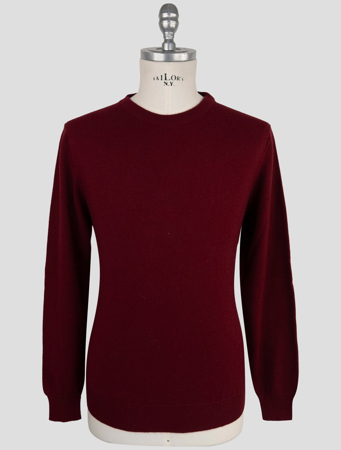 Kiton Red Cashmere Sweater Crewneck