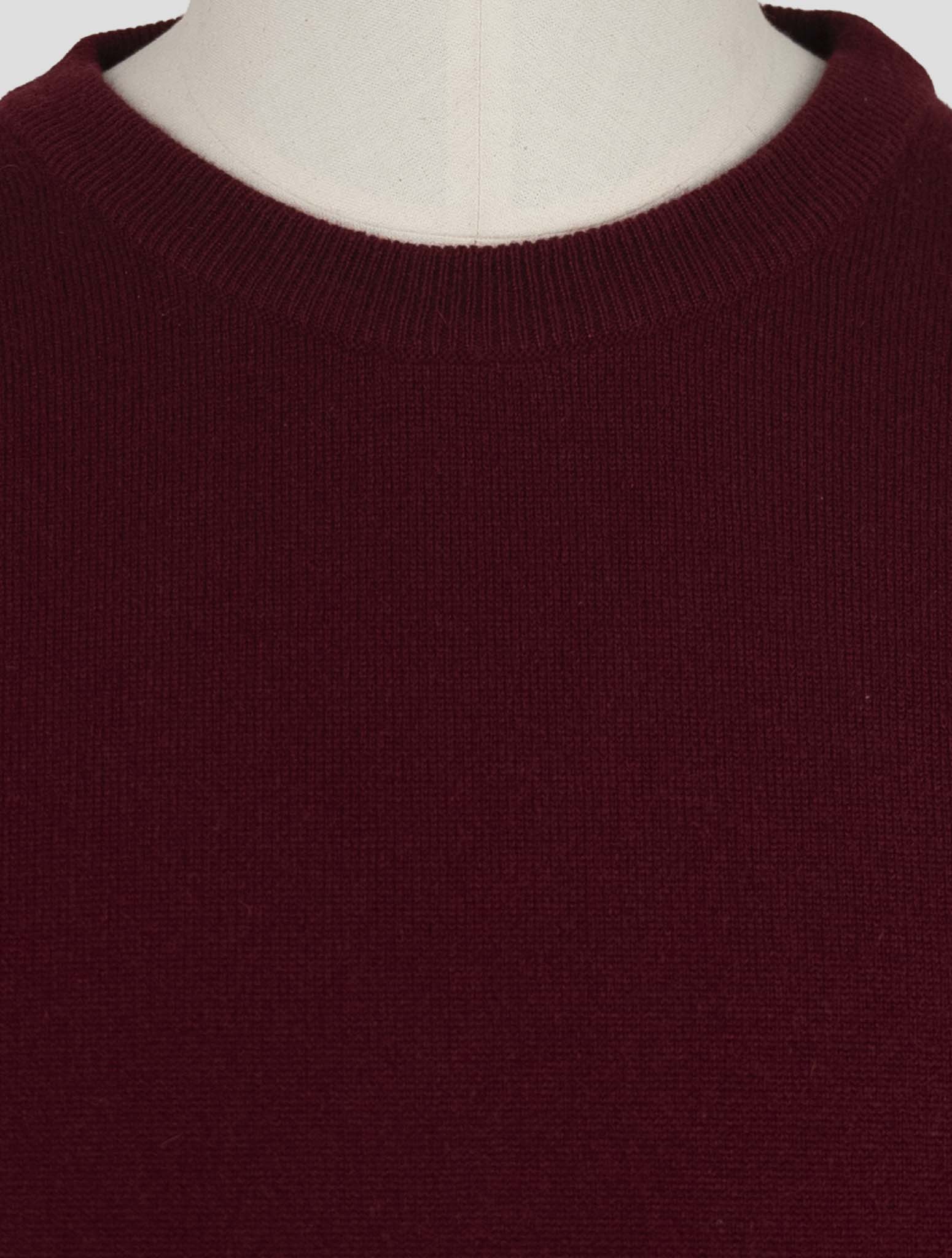 Kiton Red Cashmere Sweater Crewneck