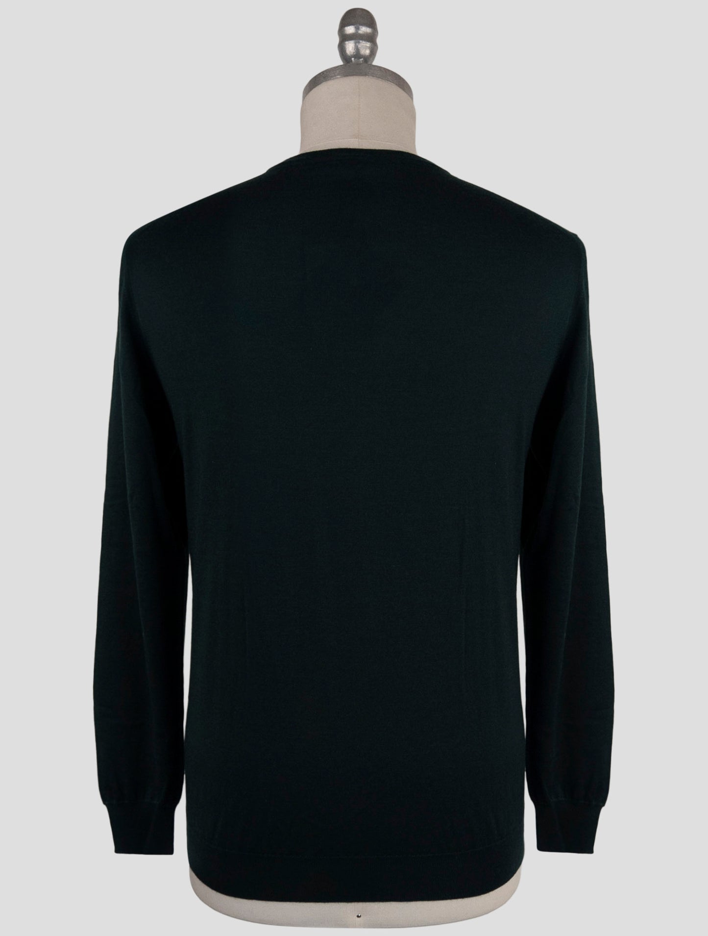 Kiton Green Cashmere Silk Sweater V-Neck