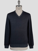 Kiton Gray Wool Sweater V-Neck