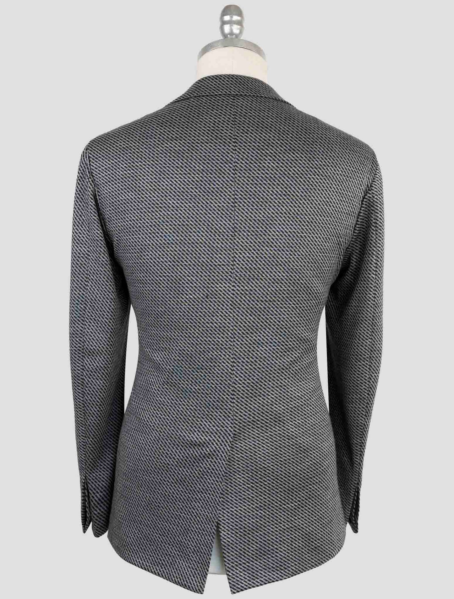Kiton Knt Gray Cashmere Wool Pl Suit