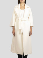 Kiton White Cashmere Overcoat