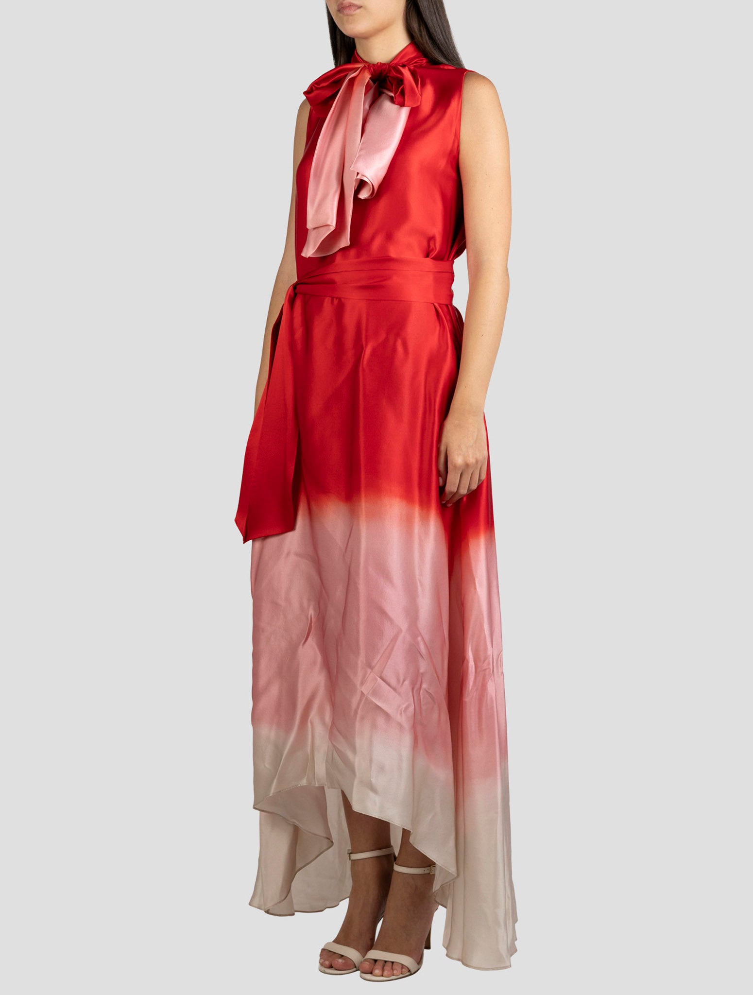 Kiton Red Silk Dress