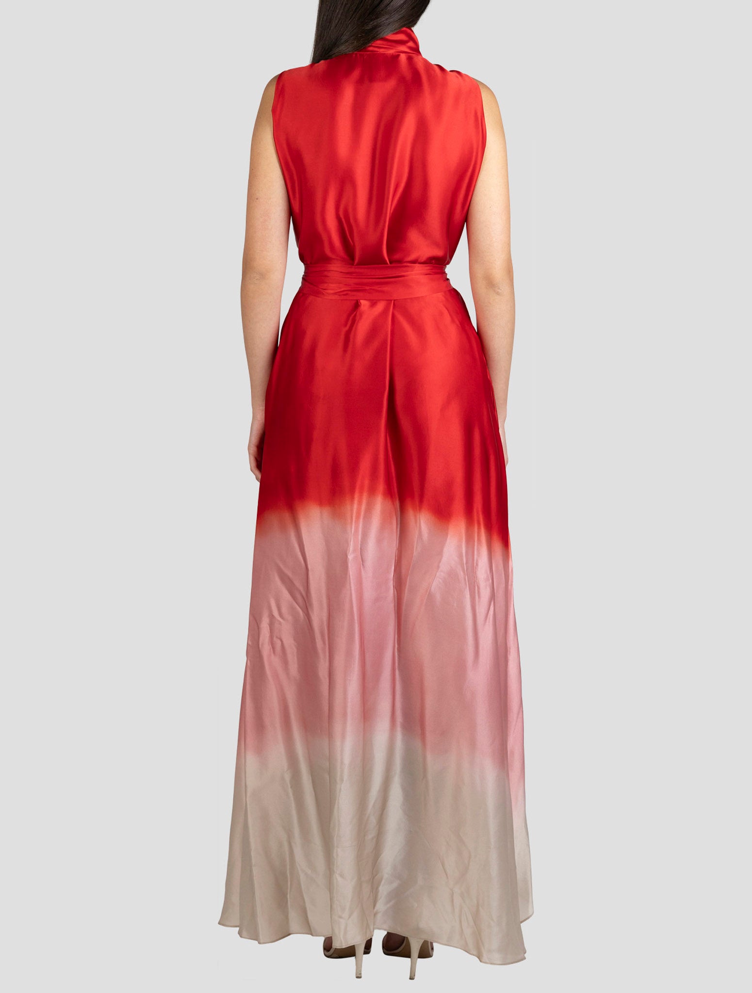 Kiton Red Silk Dress