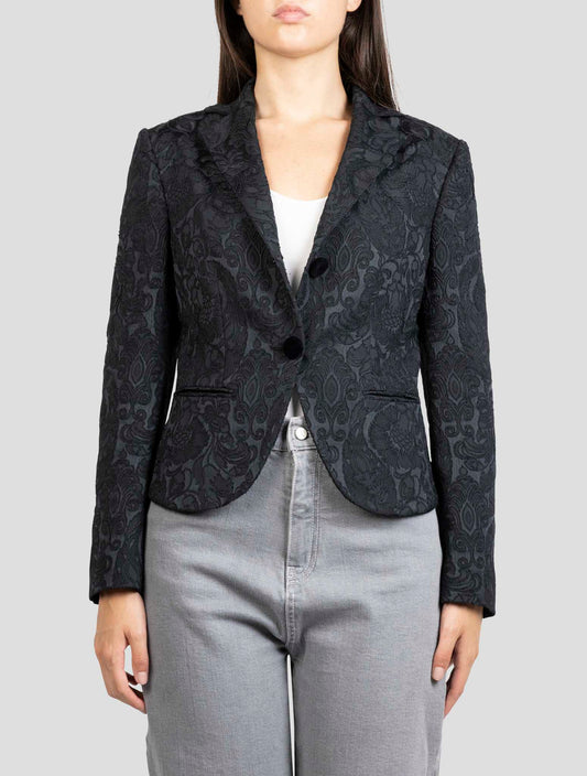 Kiton Dark Blue Pa Pl Ea Blazer