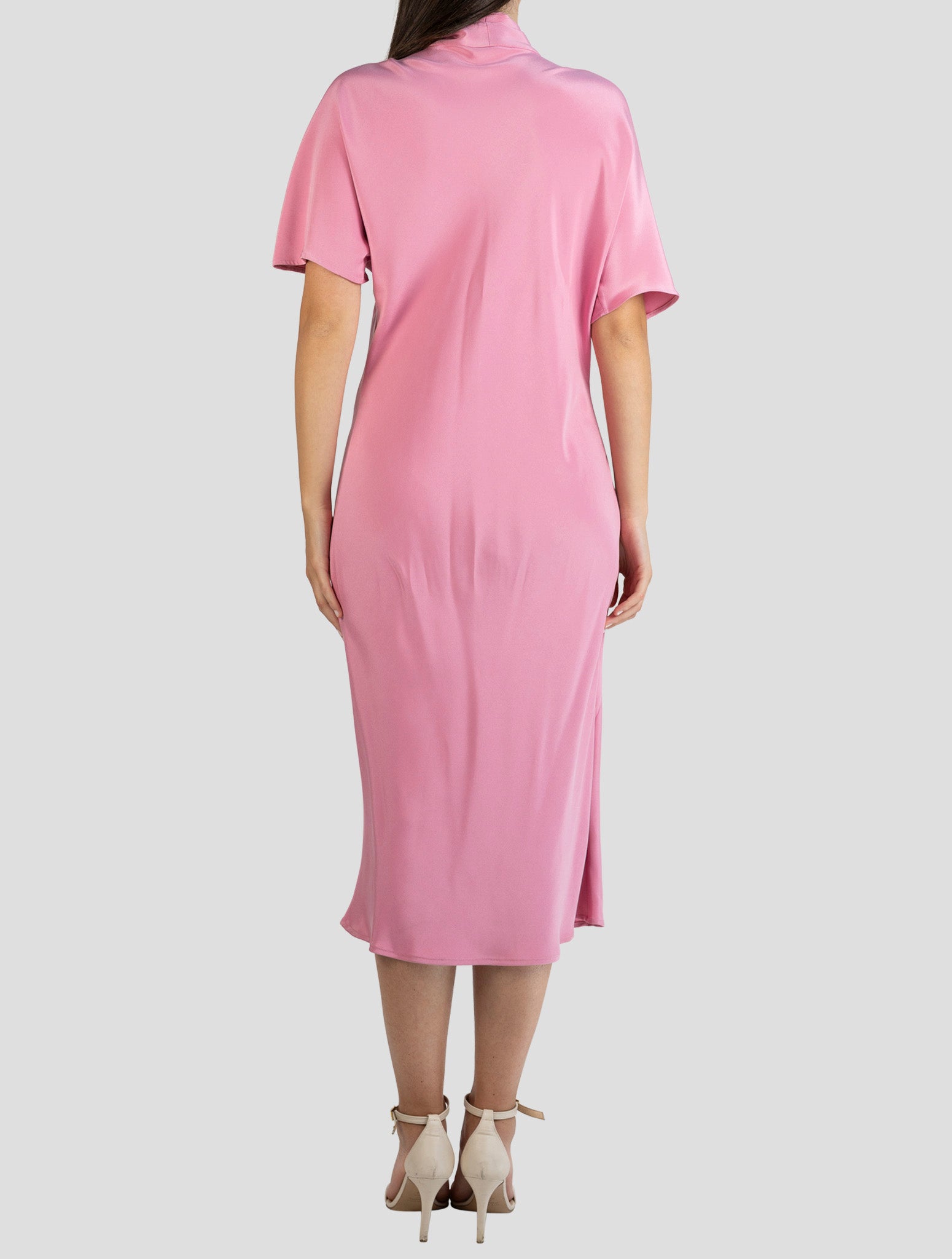 Kiton Pink Silk Ea Dress