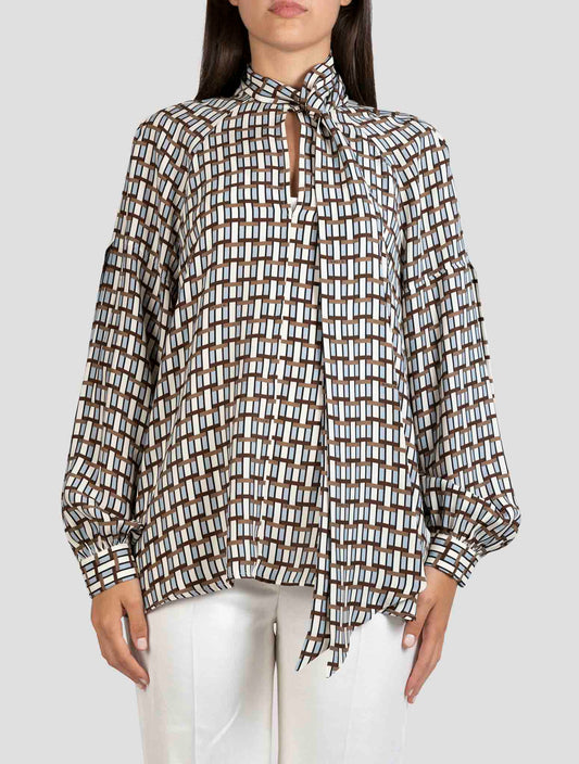 Kiton Multicolor Silk Shirt