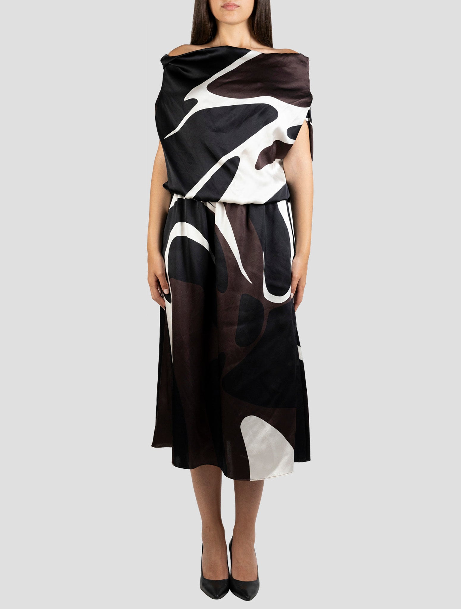 Kiton Multicolor Silk Dress
