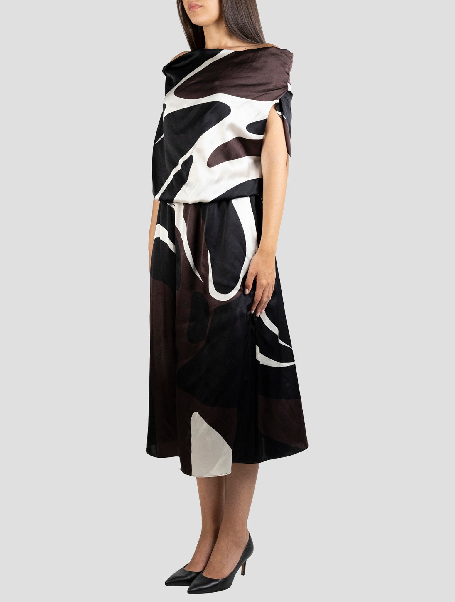 Kiton Multicolor Silk Dress