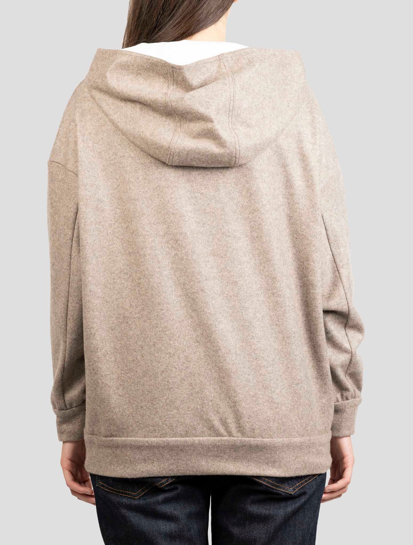 Kiton Brown Cashmere Sweater Hoodie