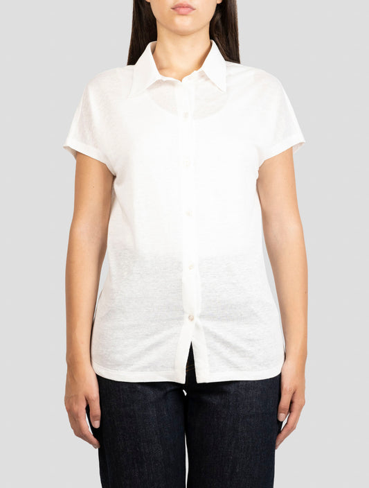 Kiton White Linen Shirt