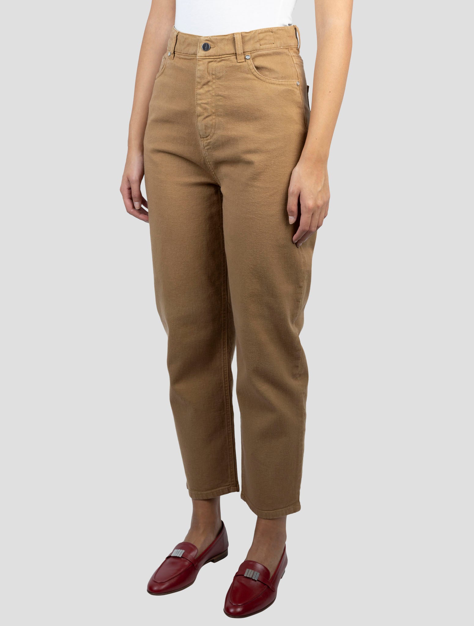 Kiton Brown Cotton Cashmere Ea Jeans