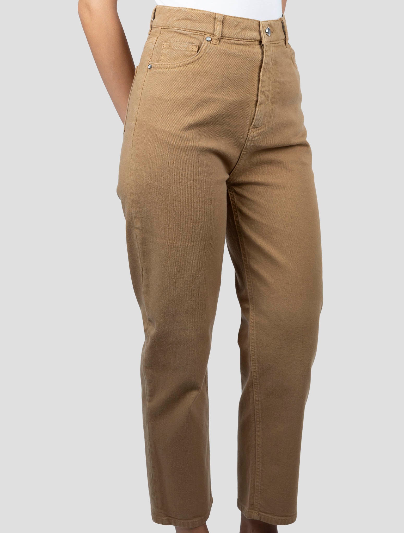 Kiton Brown Cotton Cashmere Ea Jeans