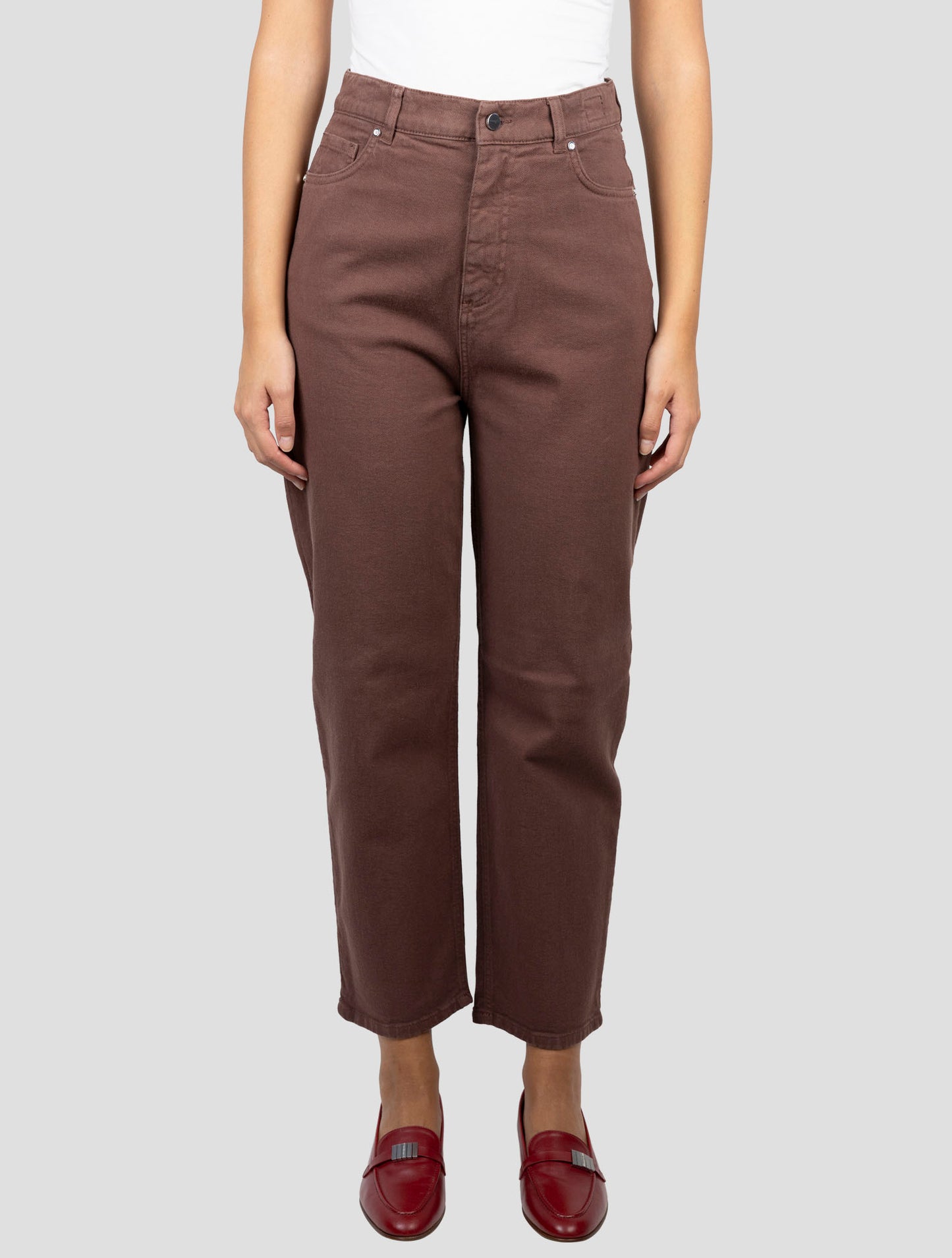 Kiton Brown Cotton Cashmere Ea Jeans