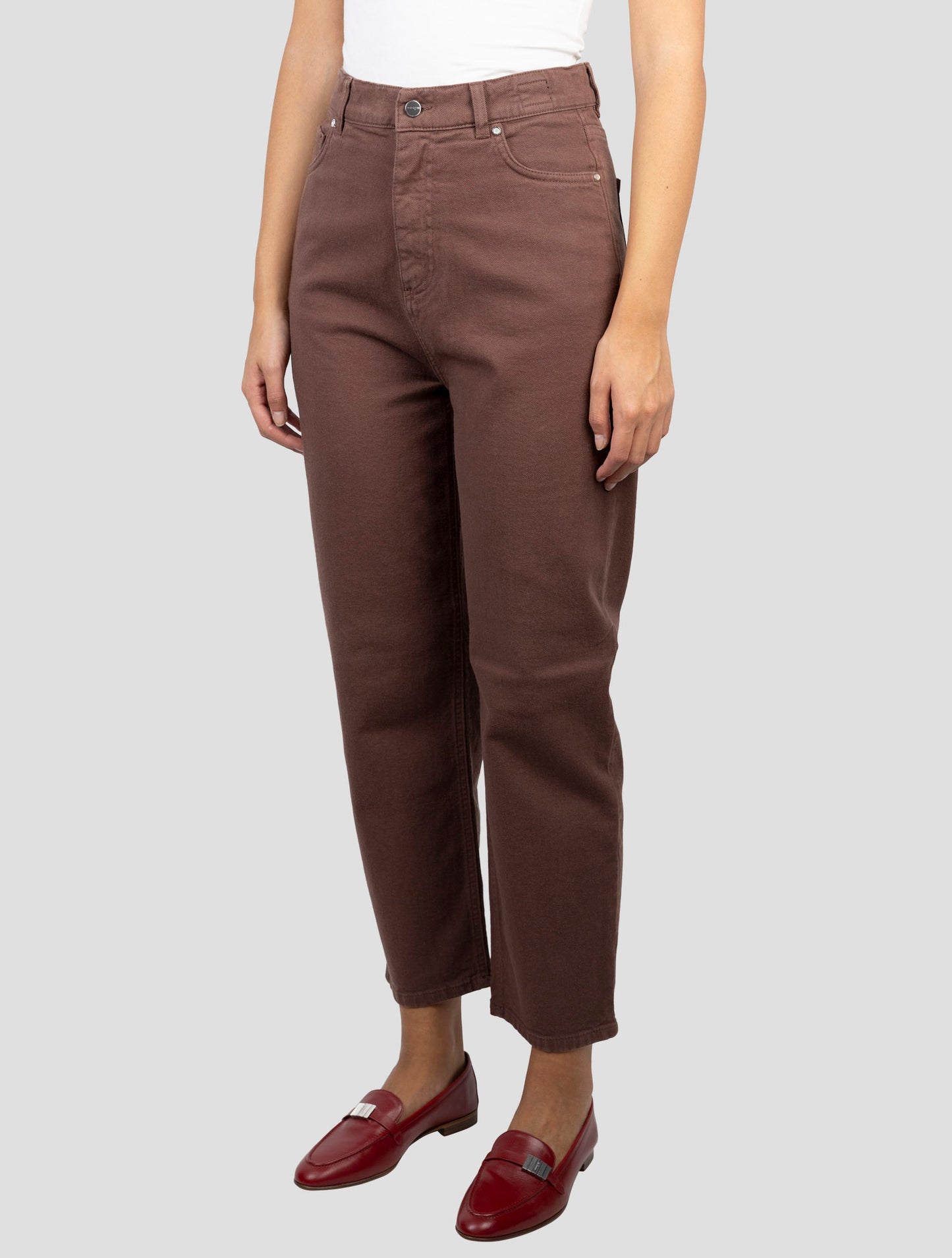 Kiton Brown Cotton Cashmere Ea Jeans