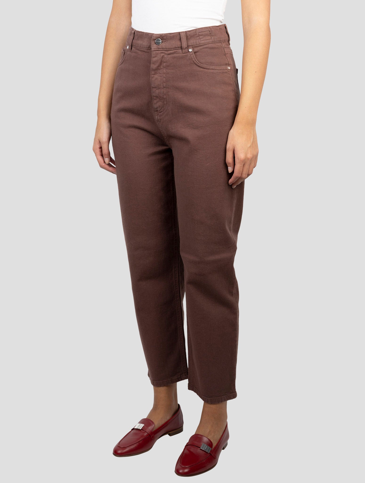 Kiton Brown Cotton Cashmere Ea Jeans