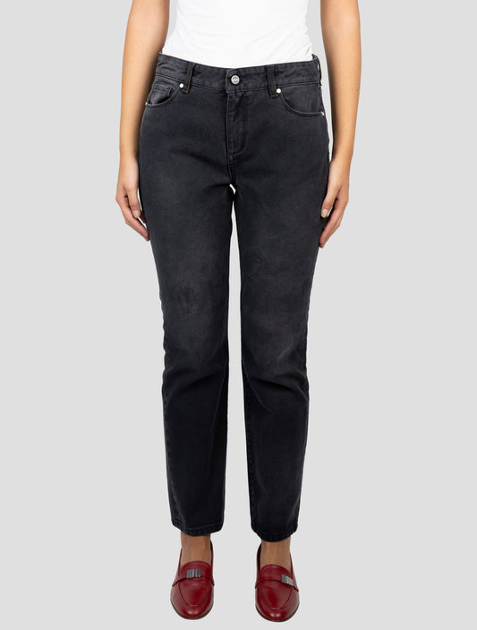 Kiton Dark Gray Cotton Ea Jeans
