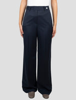 Kiton Blue Virgin Wool Pants