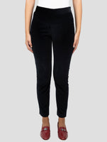 Kiton Black Cotton Ea Velvet Pants