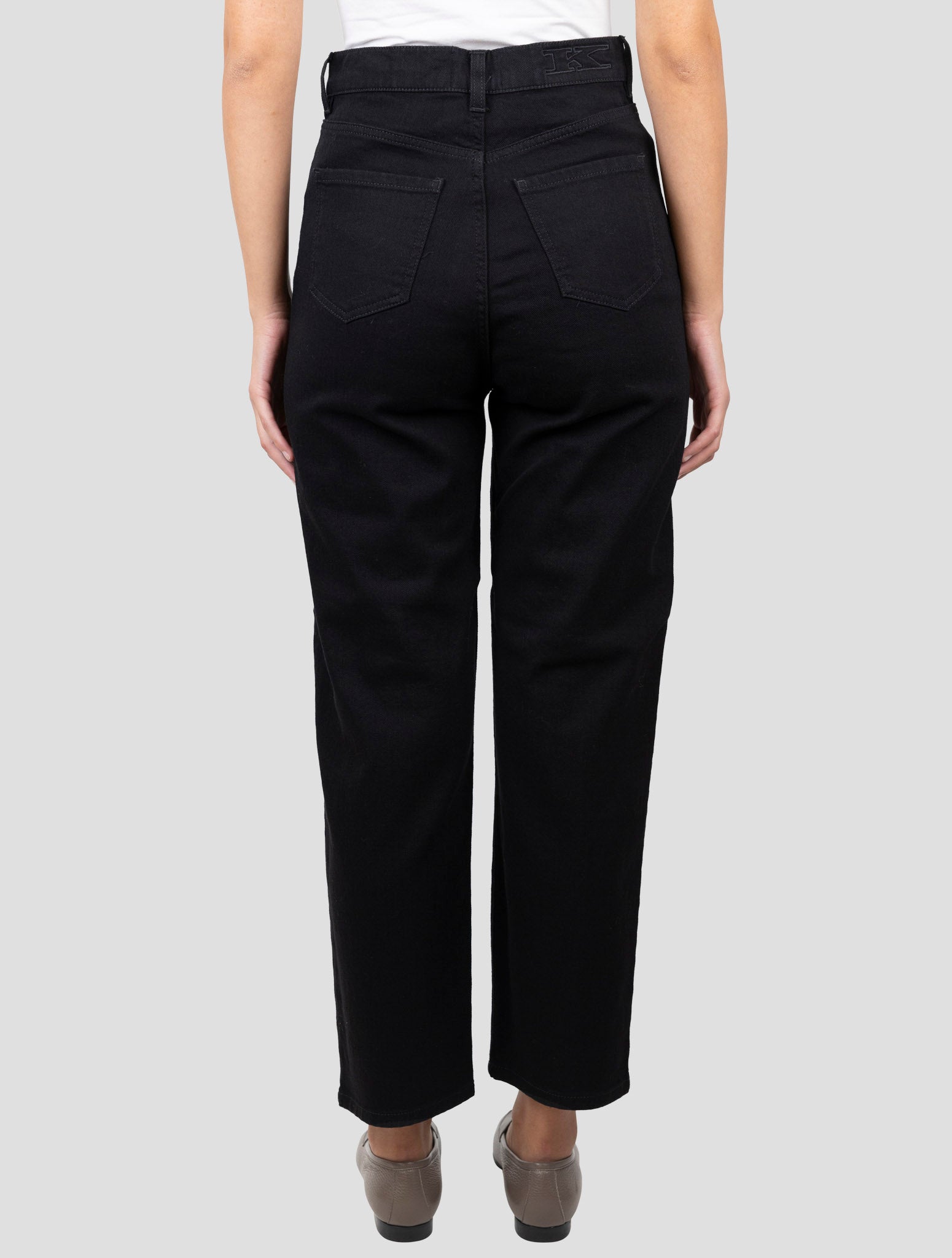 Kiton Black Cotton Pants