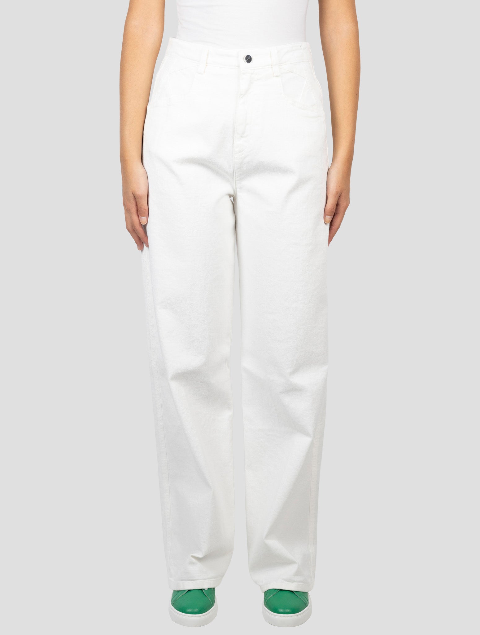 Kiton White Cotton Cashmere Ea Pants