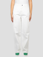Kiton White Cotton Cashmere Ea Pants