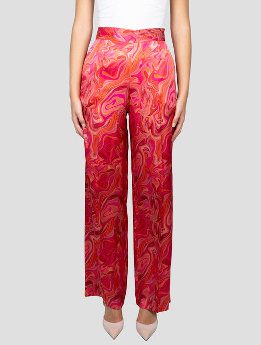Kiton Multicolor Silk Pants
