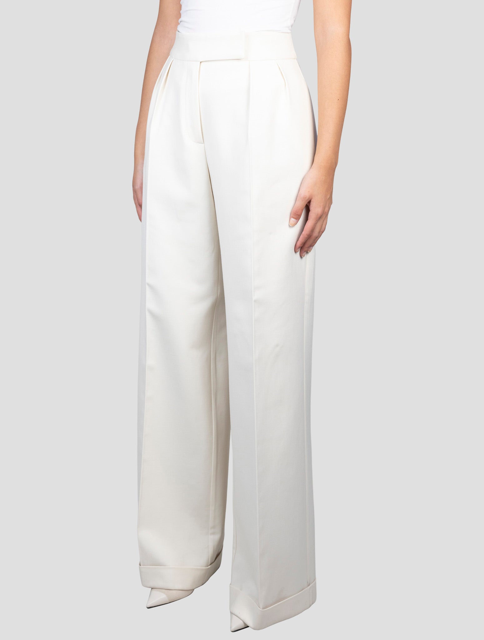 Kiton Beige Virgin Wool Ea Pants