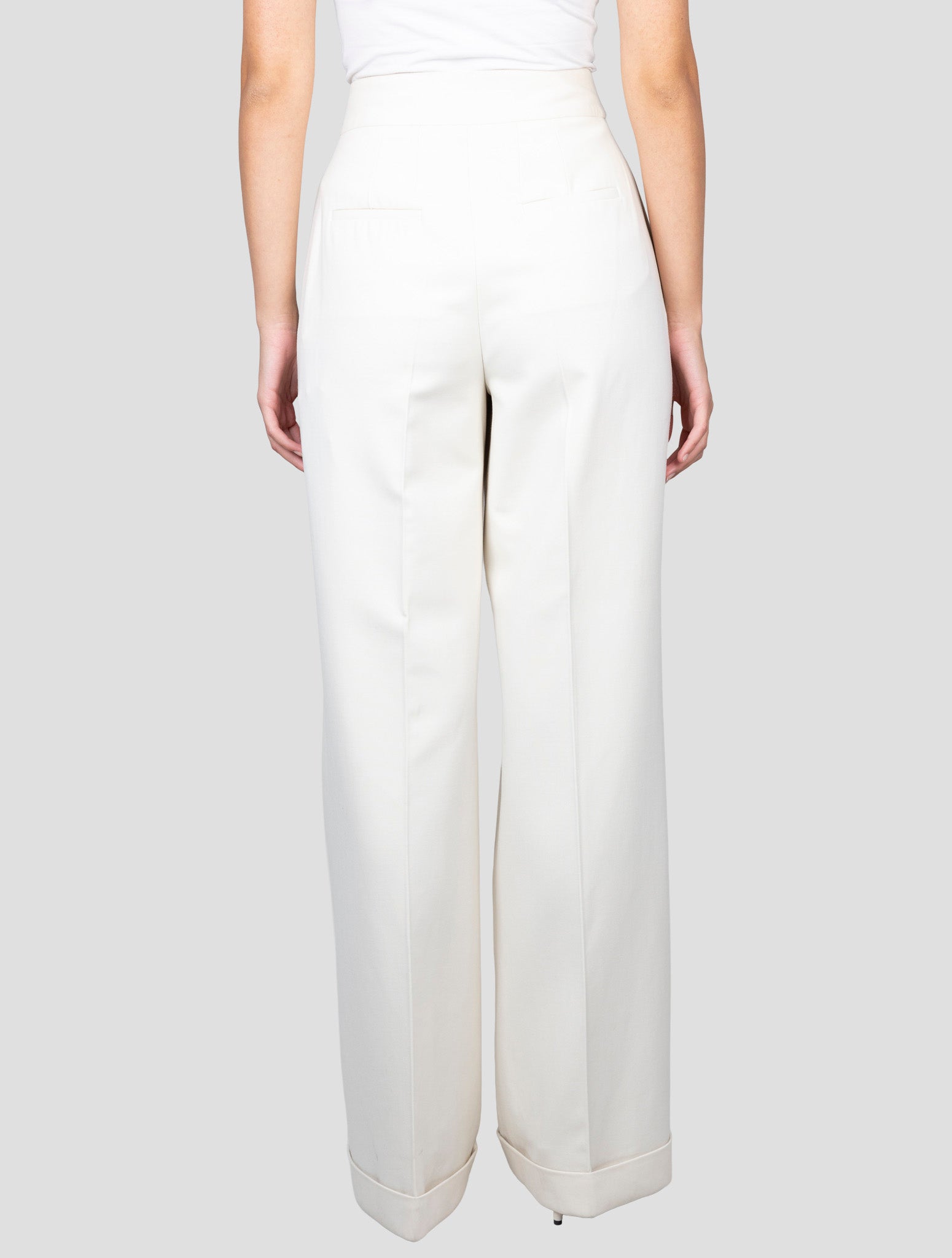 Kiton Beige Virgin Wool Ea Pants