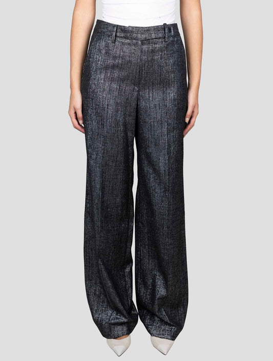 Kiton Gray Virgin Wool Viscose Pa  Me Pants