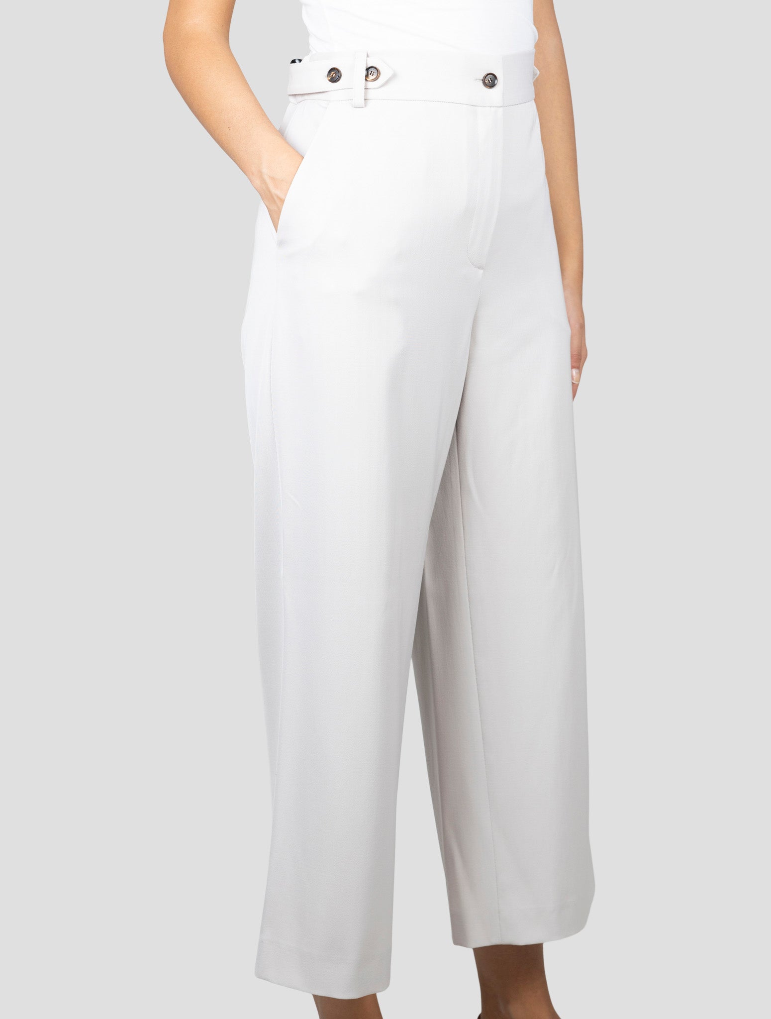 Kiton Beige Virgin Wool Pants