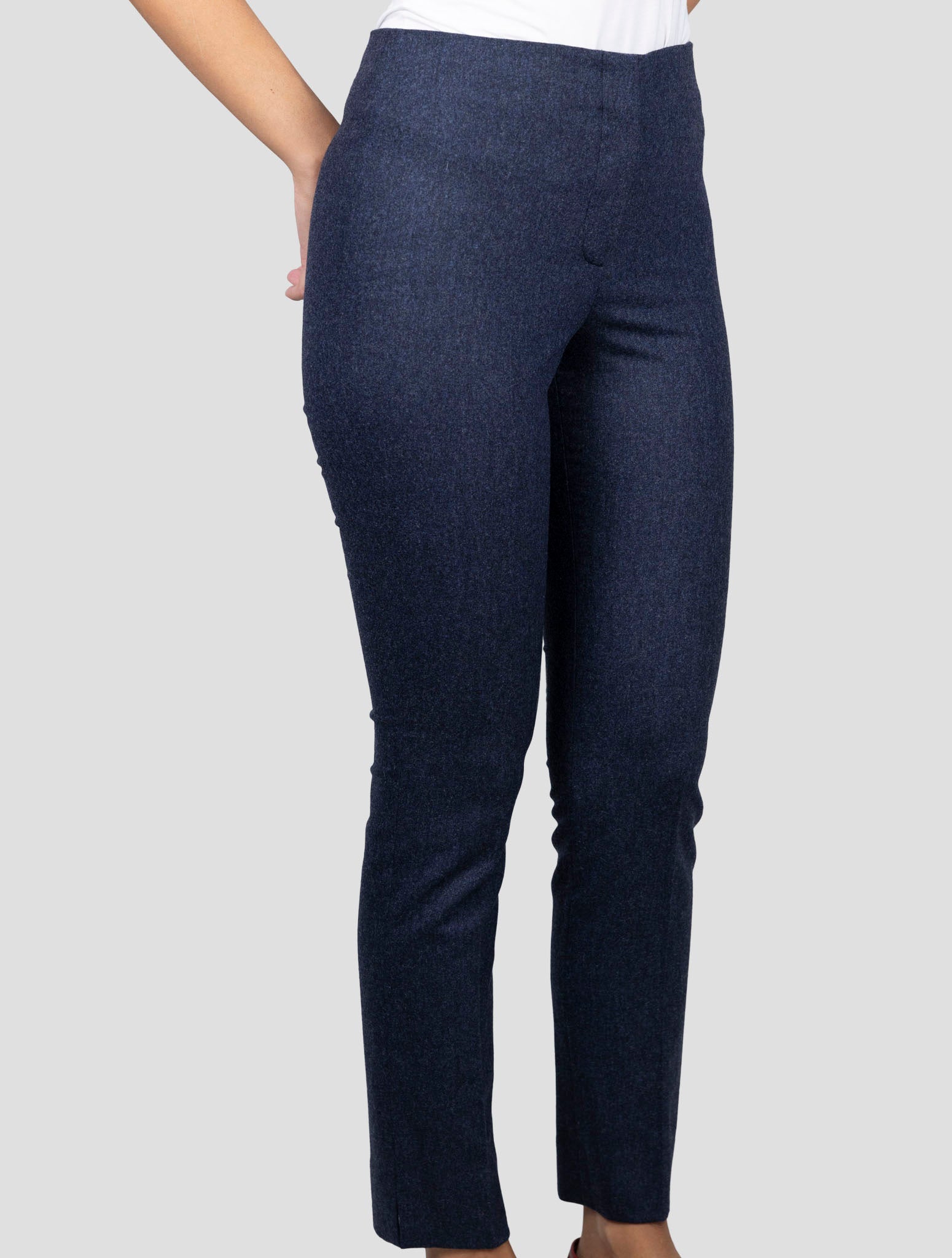 Kiton Blue Virgin Wool Cashmere Ea Pants