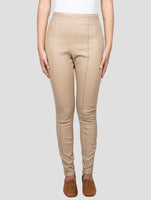 Kiton Beige Leather Pants