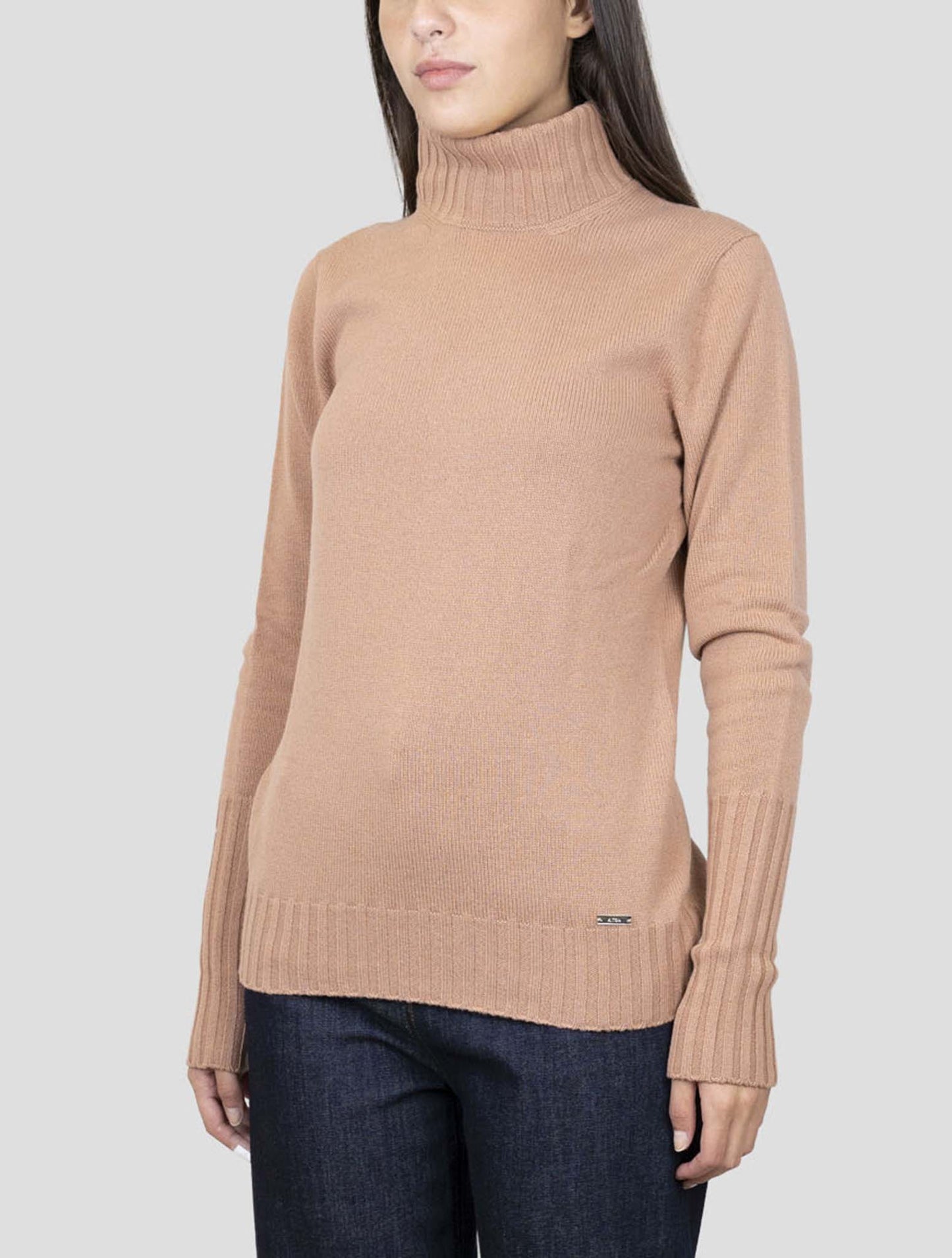 Kiton Pink Cashmere Sweater Turtleneck