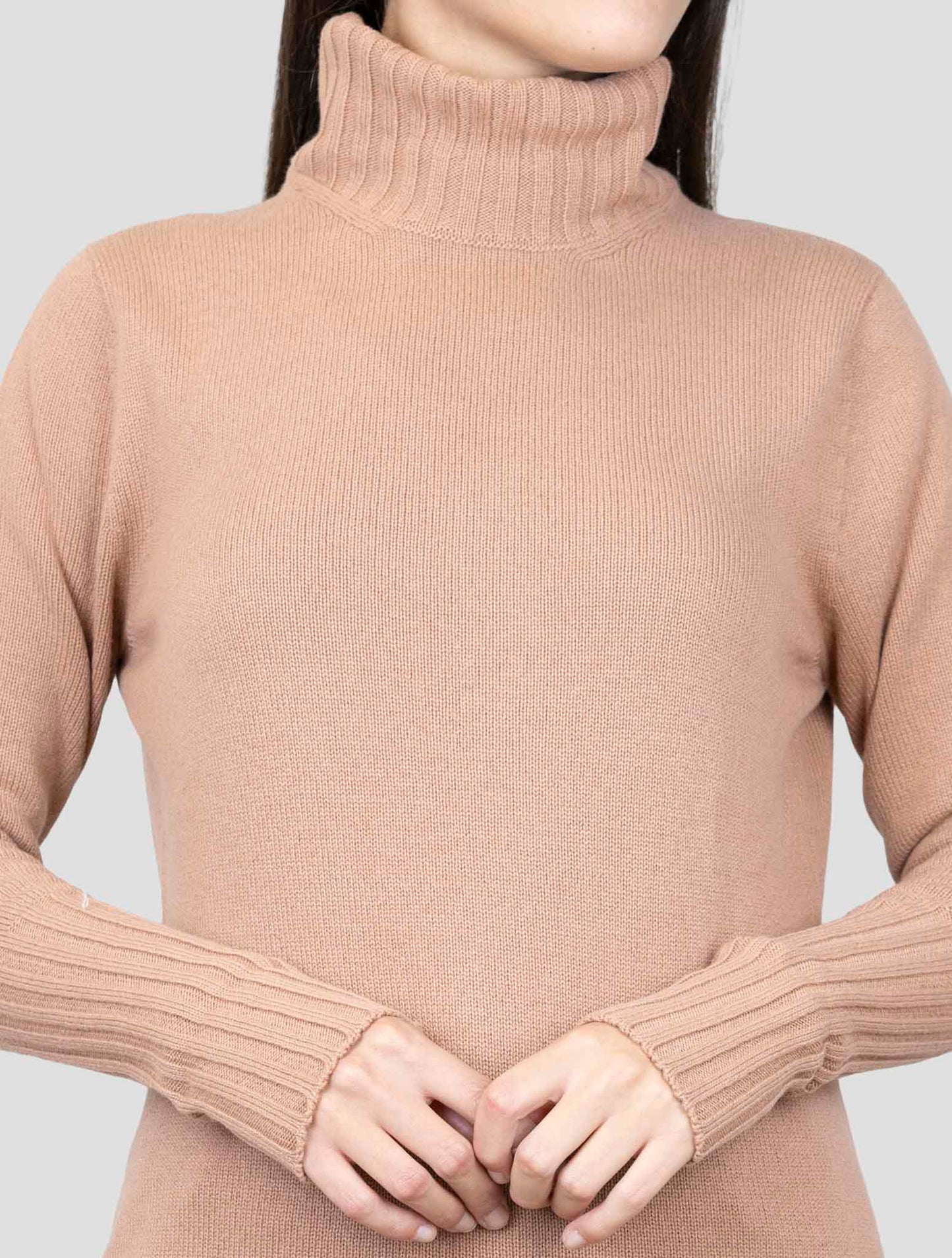 Kiton Pink Cashmere Sweater Turtleneck