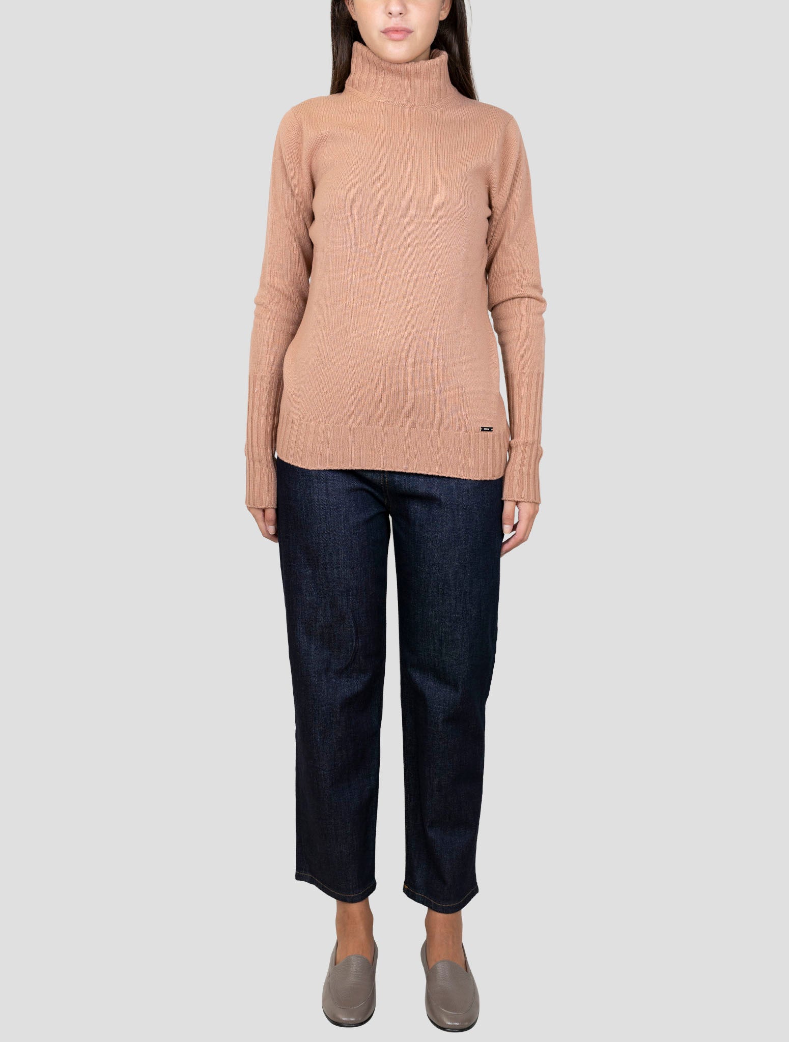 Kiton Pink Cashmere Sweater Turtleneck