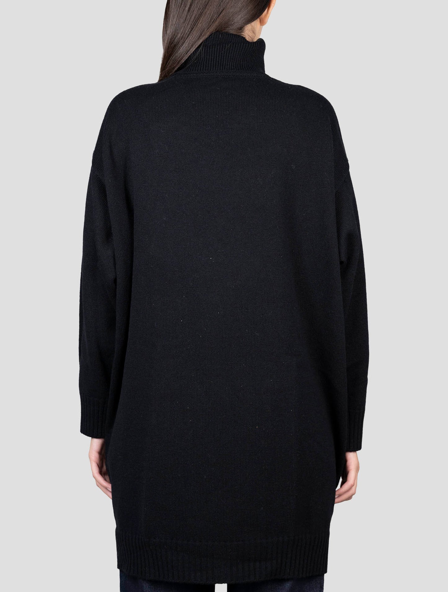 Kiton Black Cashmere Sweater Turtleneck