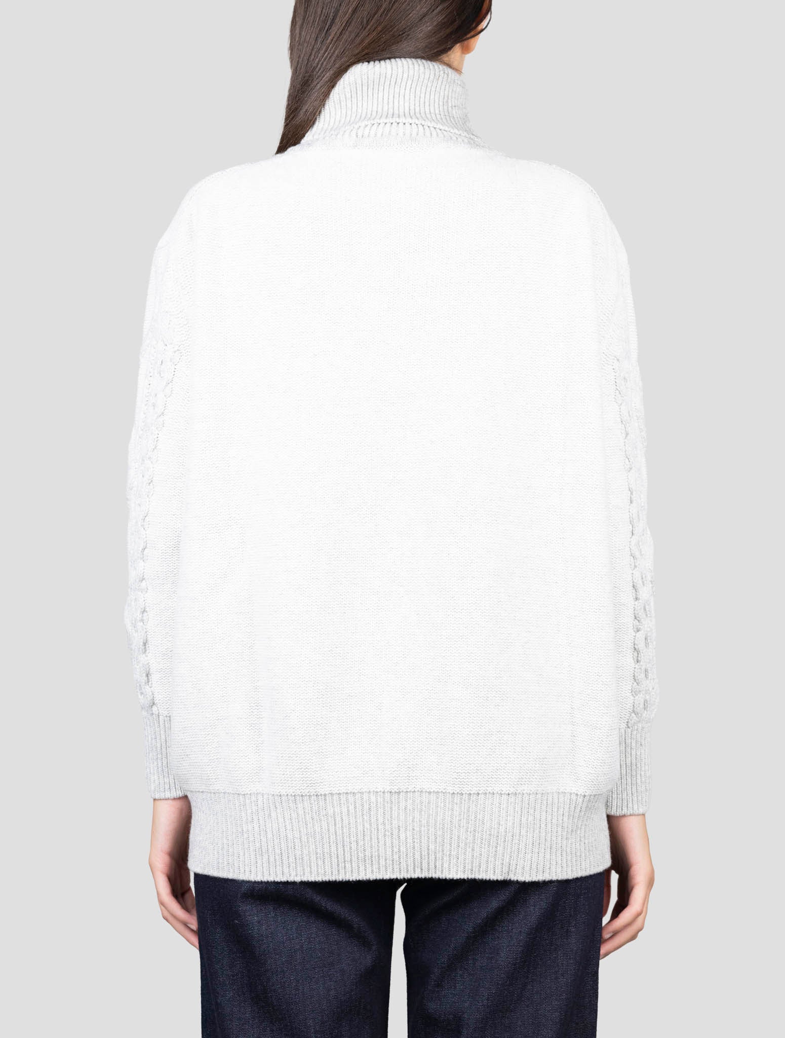 Kiton Gray Cashmere Sweater Turtleneck