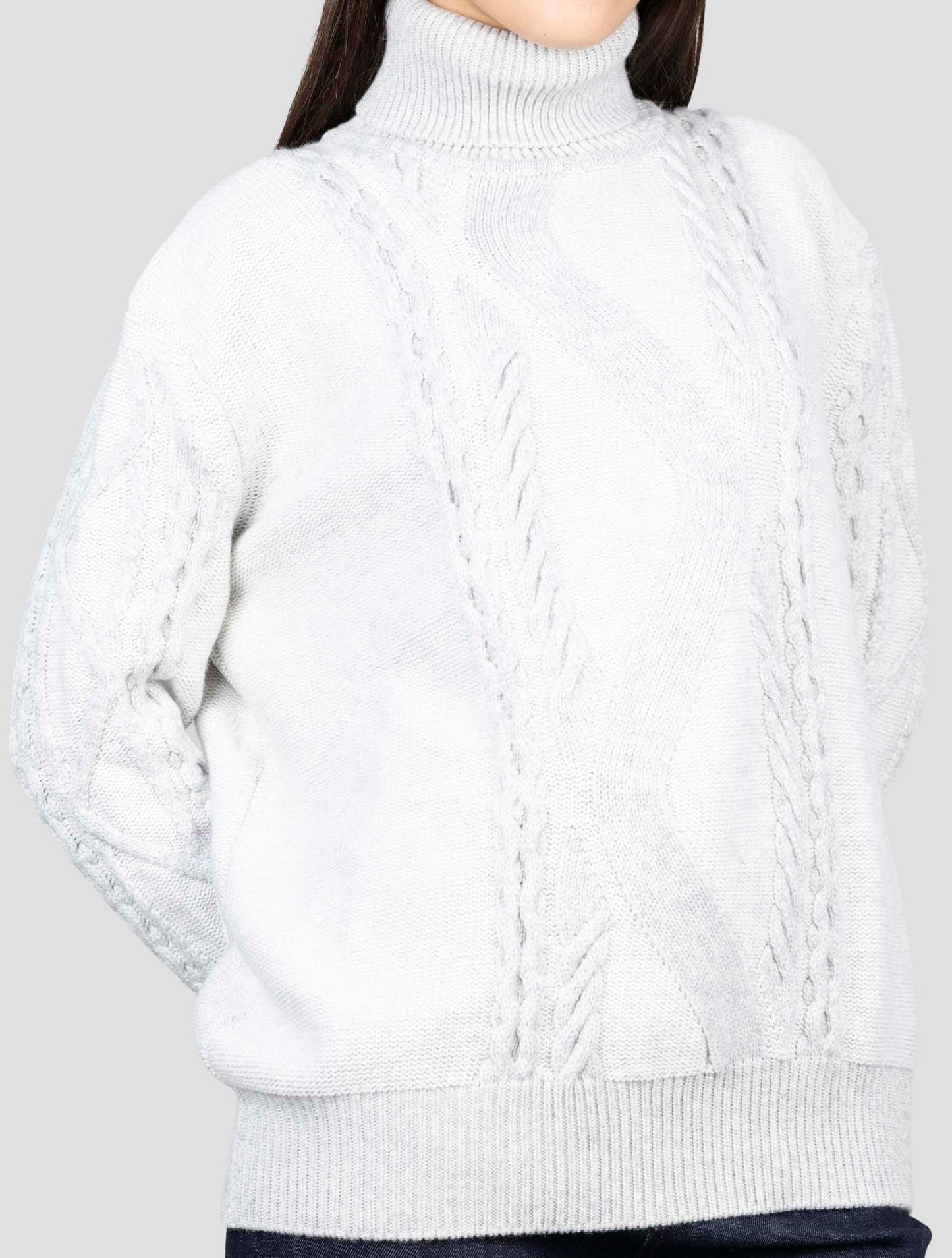 Kiton Gray Cashmere Sweater Turtleneck