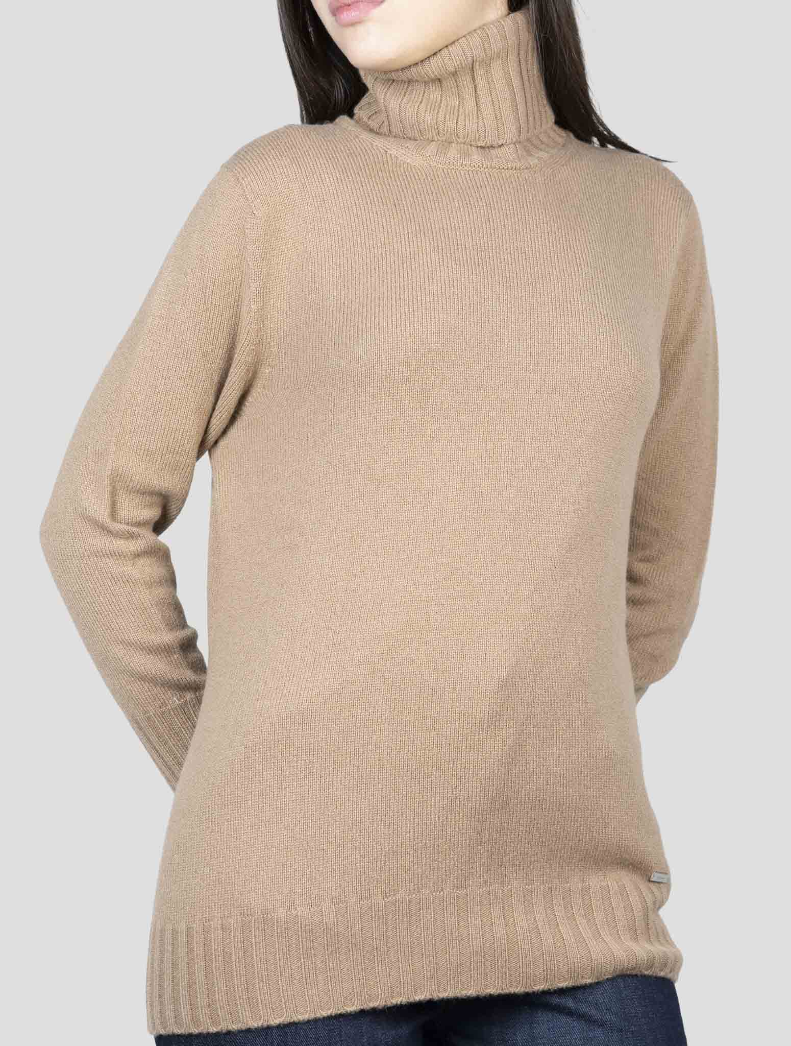 Kiton Brown Cashmere Sweater Turtleneck