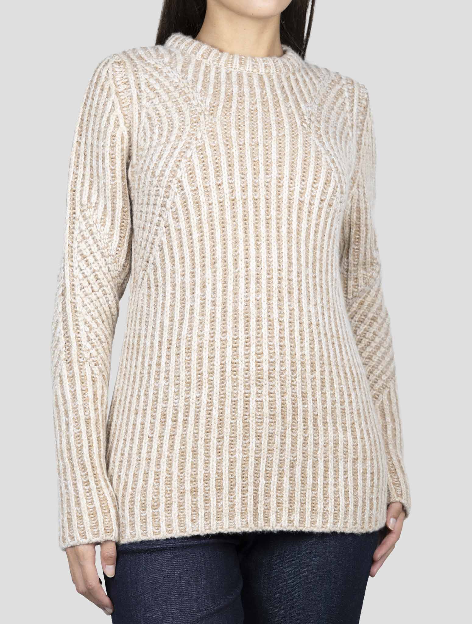 Kiton Brown Camel Cashmere Silk Sweater Crewneck