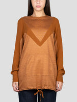 Kiton Brown Linen Sweater Crewneck